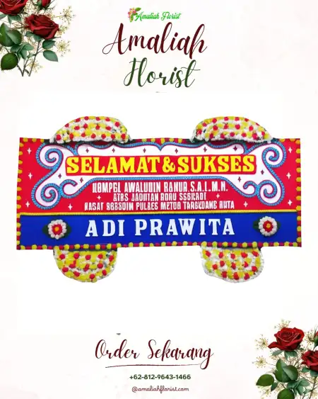 Papan Bunga Ucapan Selamat Tegowanukulon